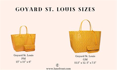 goyard cose|Goyard bag dimensions.